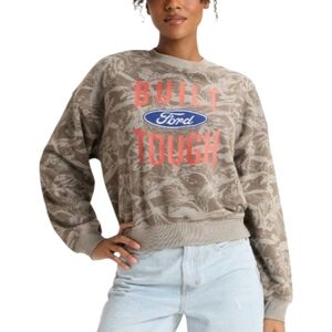 Ford Official Licensed Hybrid Apparel Built Tough Ford Graphic Sweatshirt Sz M